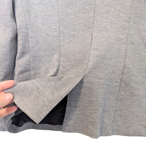 H&M Light Gray Stretch Fitted Suit Blazer Size 8 - Picture 8 of 8